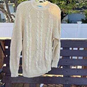 Laura peters cable knit style sweater